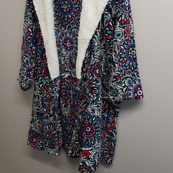 Vera Bradley 2X 3X 18 20 22 Medallion Plush Robe * MISSING SASH - Picture 4 of 11